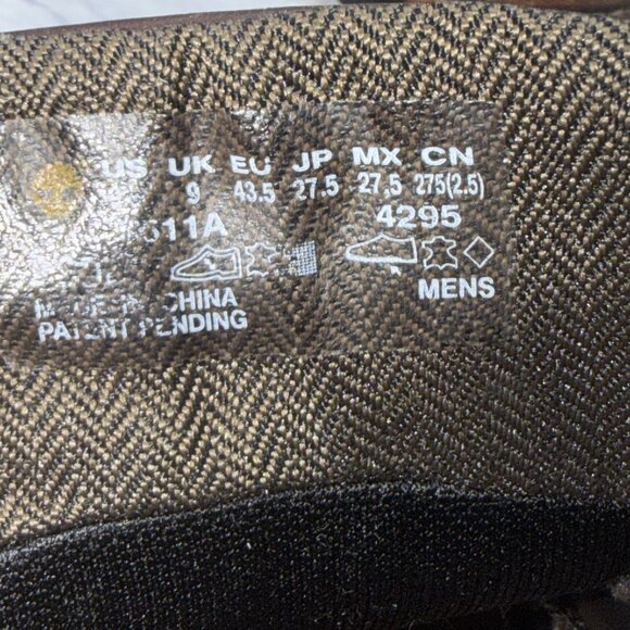 Timberland Earthkeeper Anti Fatigue Brook Park Brown Leather Chukka Boots Sz 9.5 - Picture 8 of 12